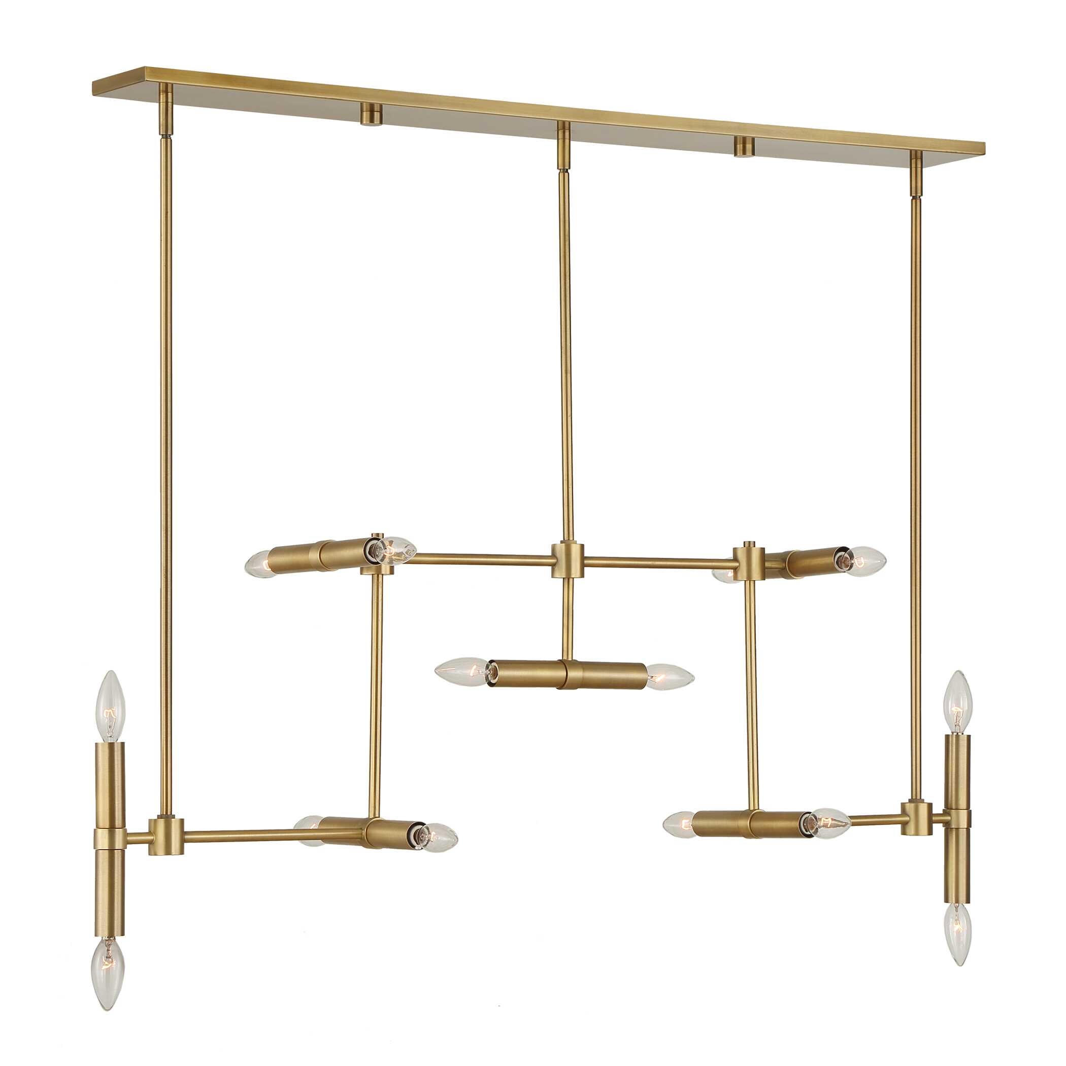 Cadre 14 Light Modern Linear Pendant