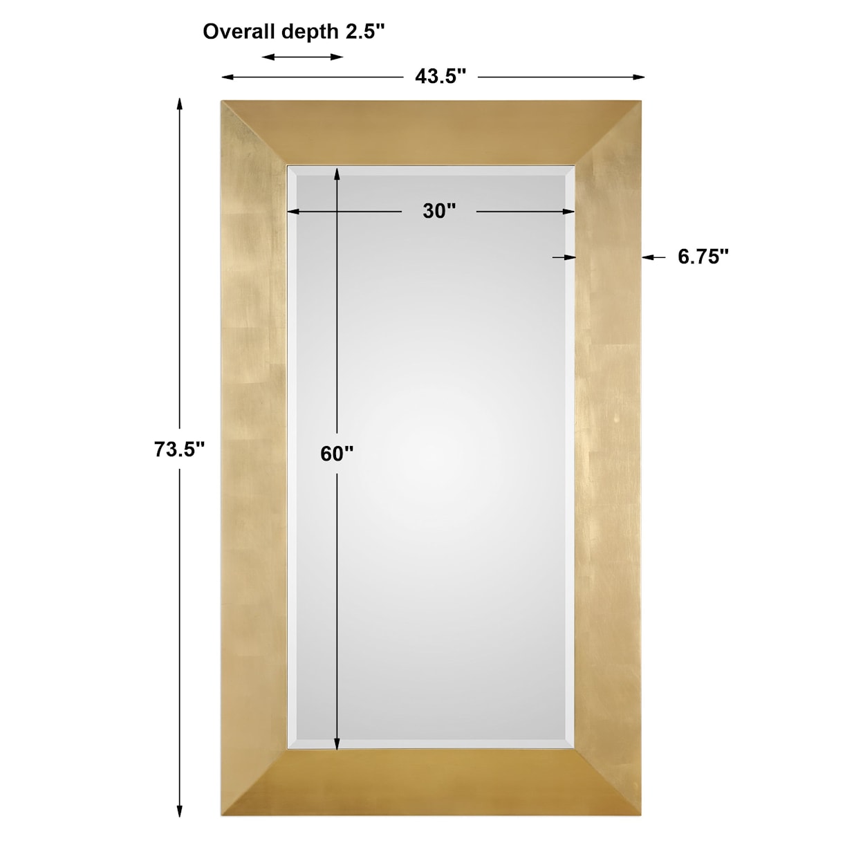 Uttermost Mirrors Chaney Gold Mirror