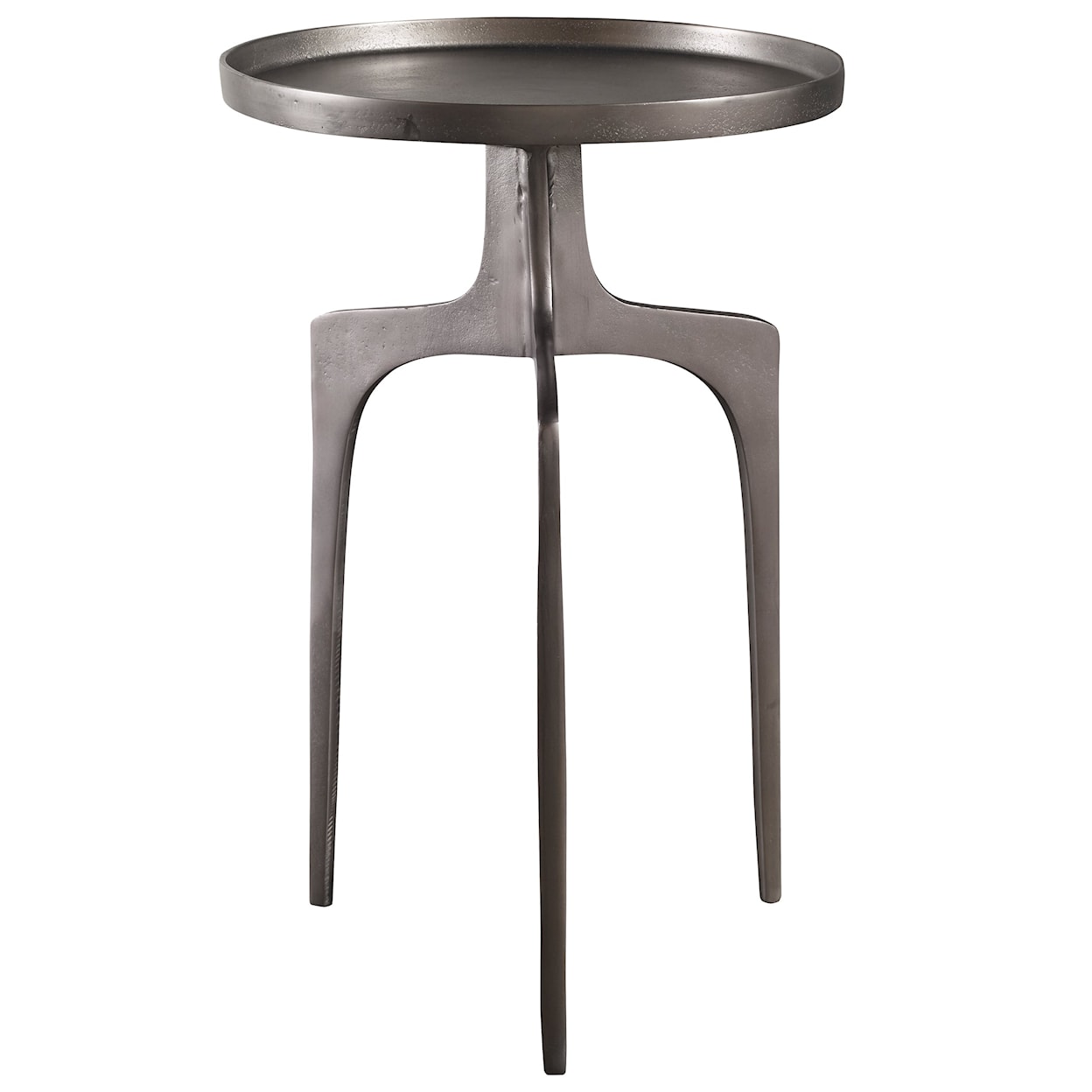 Uttermost Accent Furniture - Occasional Tables Kenna Nickel Accent Table