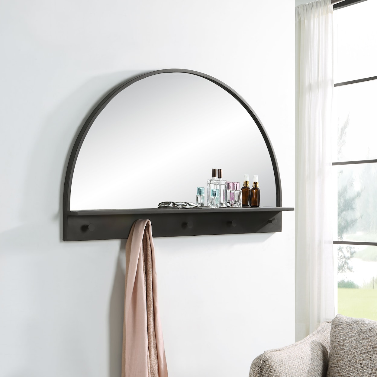 Uttermost Ambry Arched Entryway Mirror