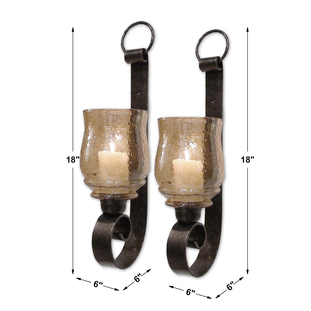 Uttermost Accessories Joselyn Small Wall Sconces Set of 2