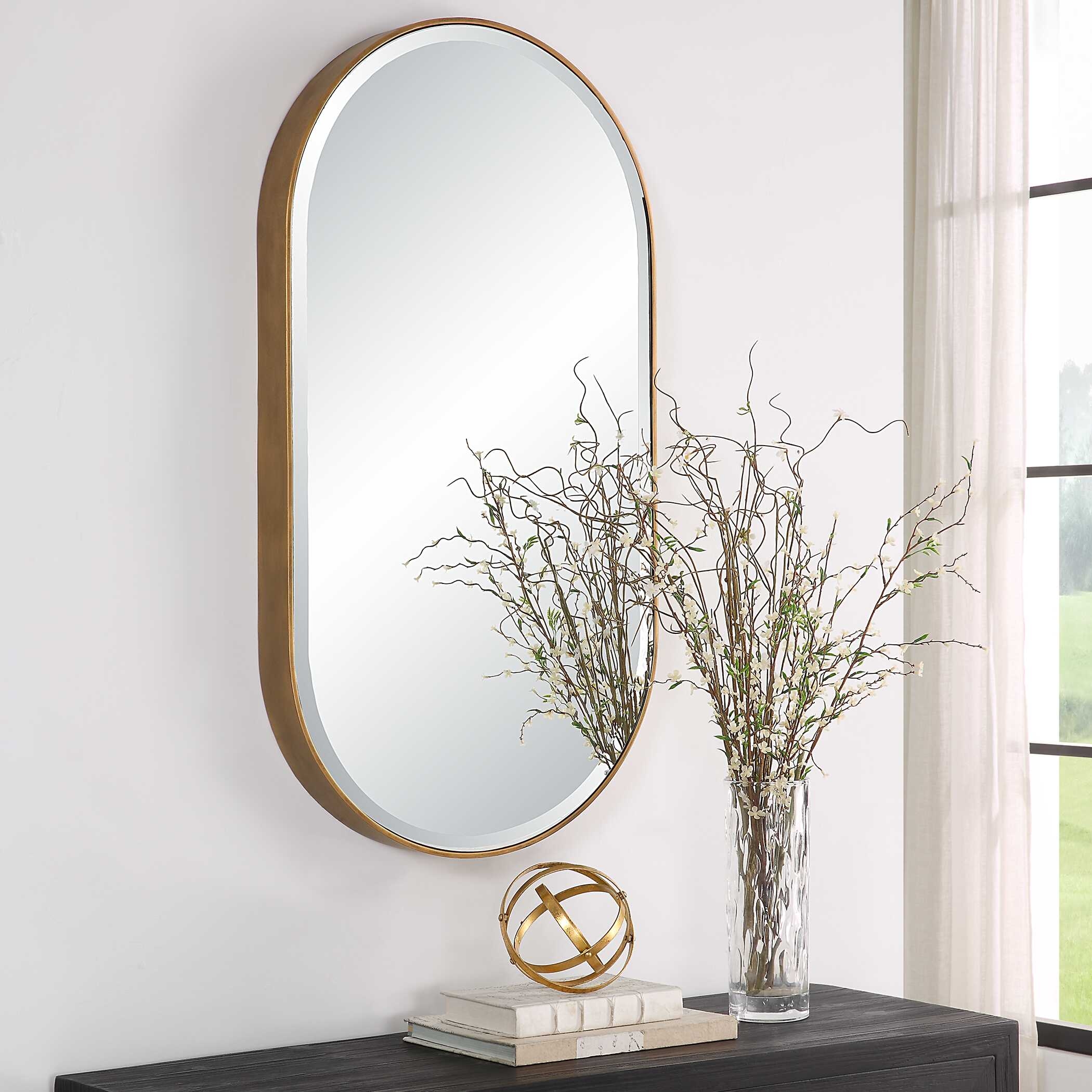 Uttermost Lago Lago Oval Gold Mirror