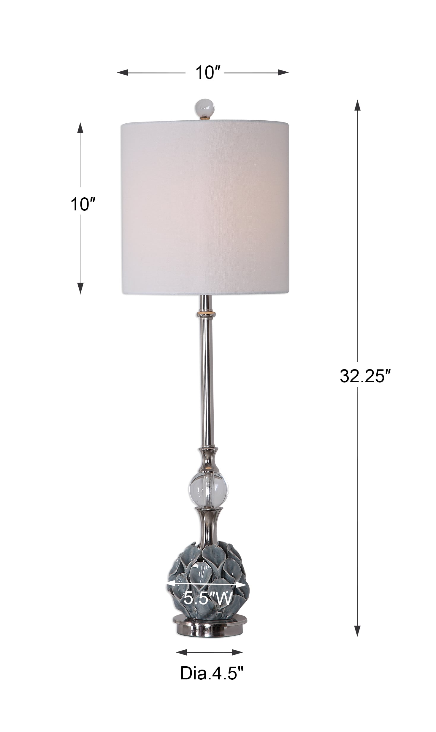 gray buffet lamps