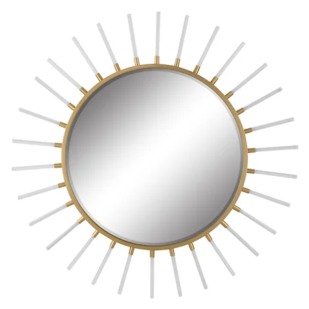 Oracle Round Starburst Mirror