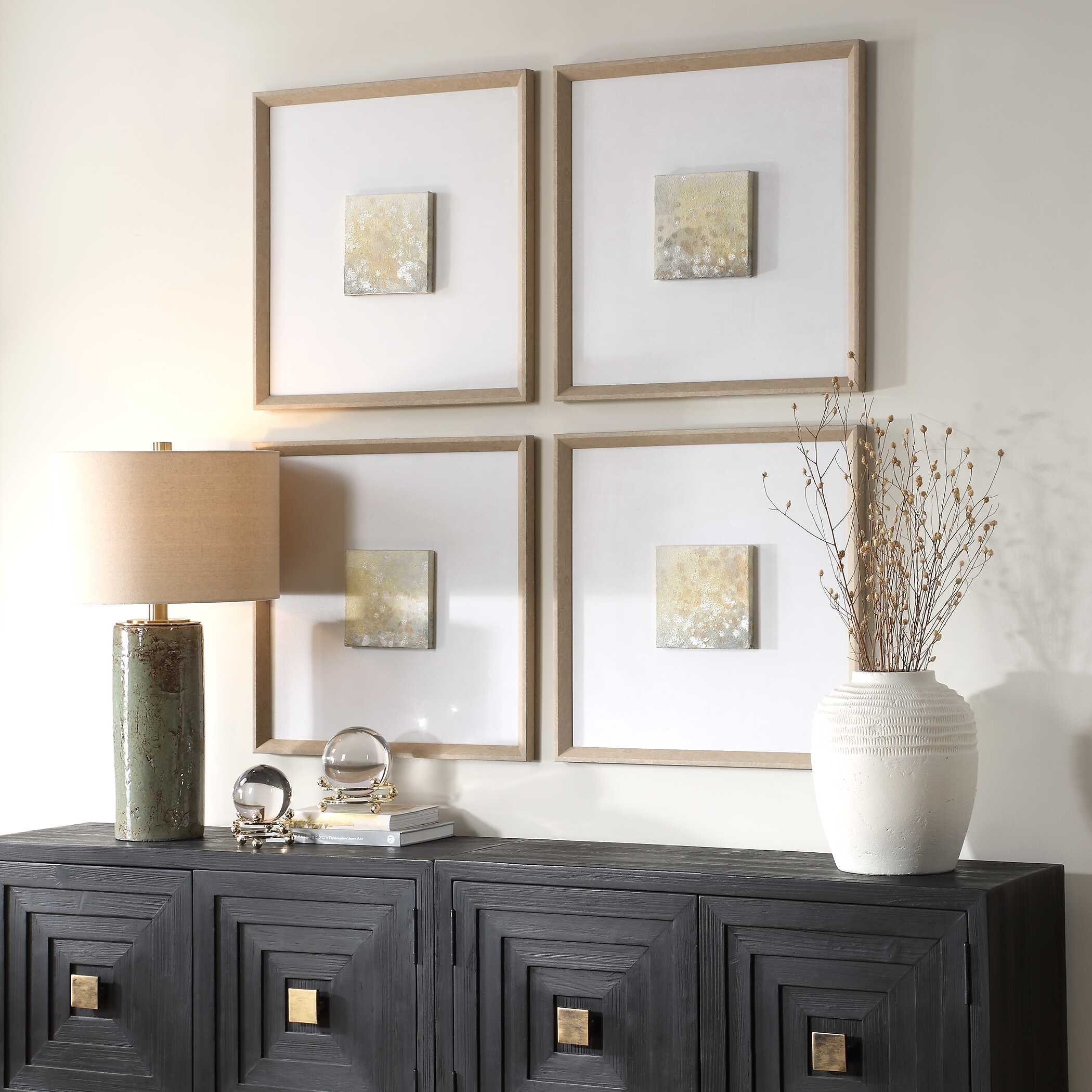 Now &amp; Then Abstract Art Set/4