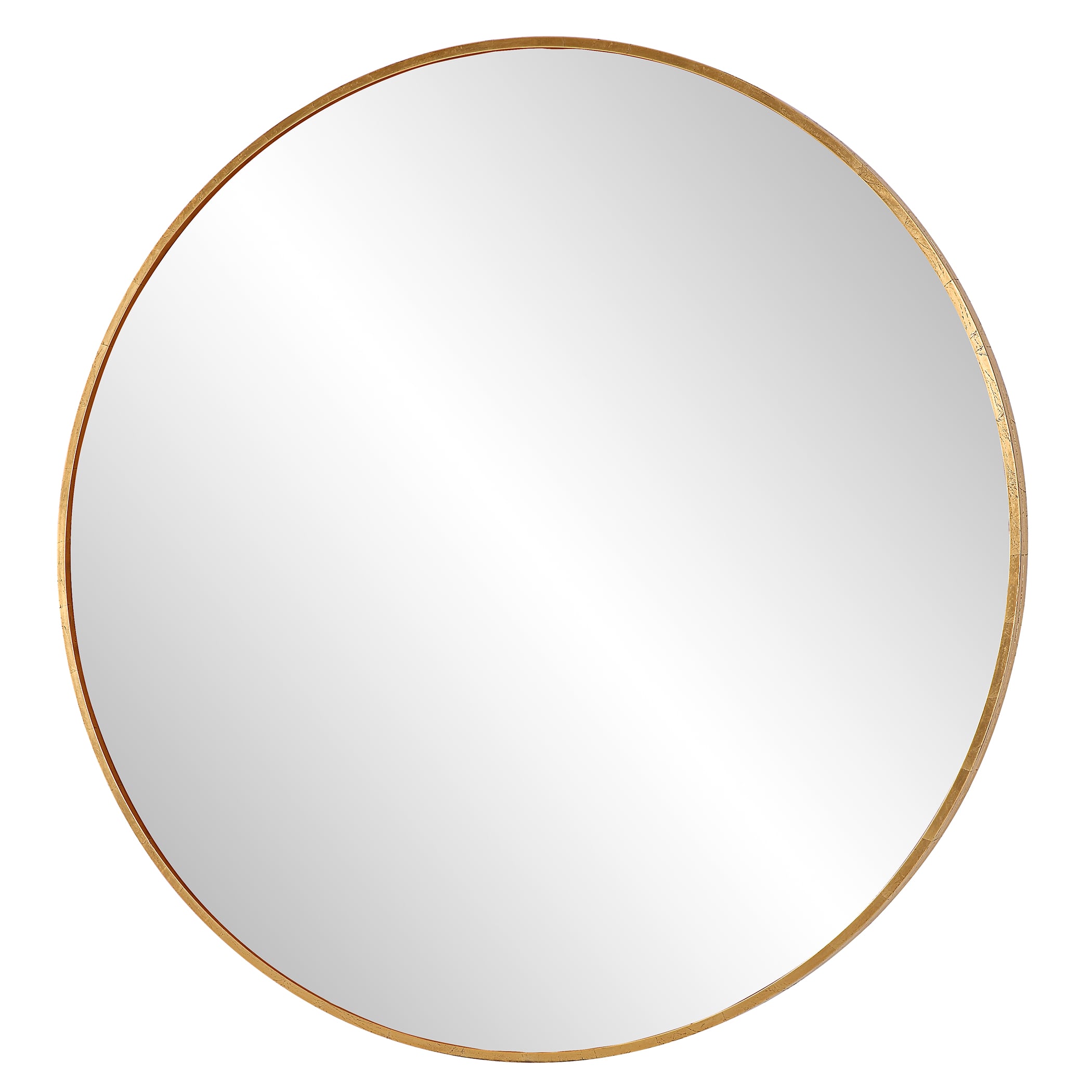 Junius Large Gold Round Mirror
