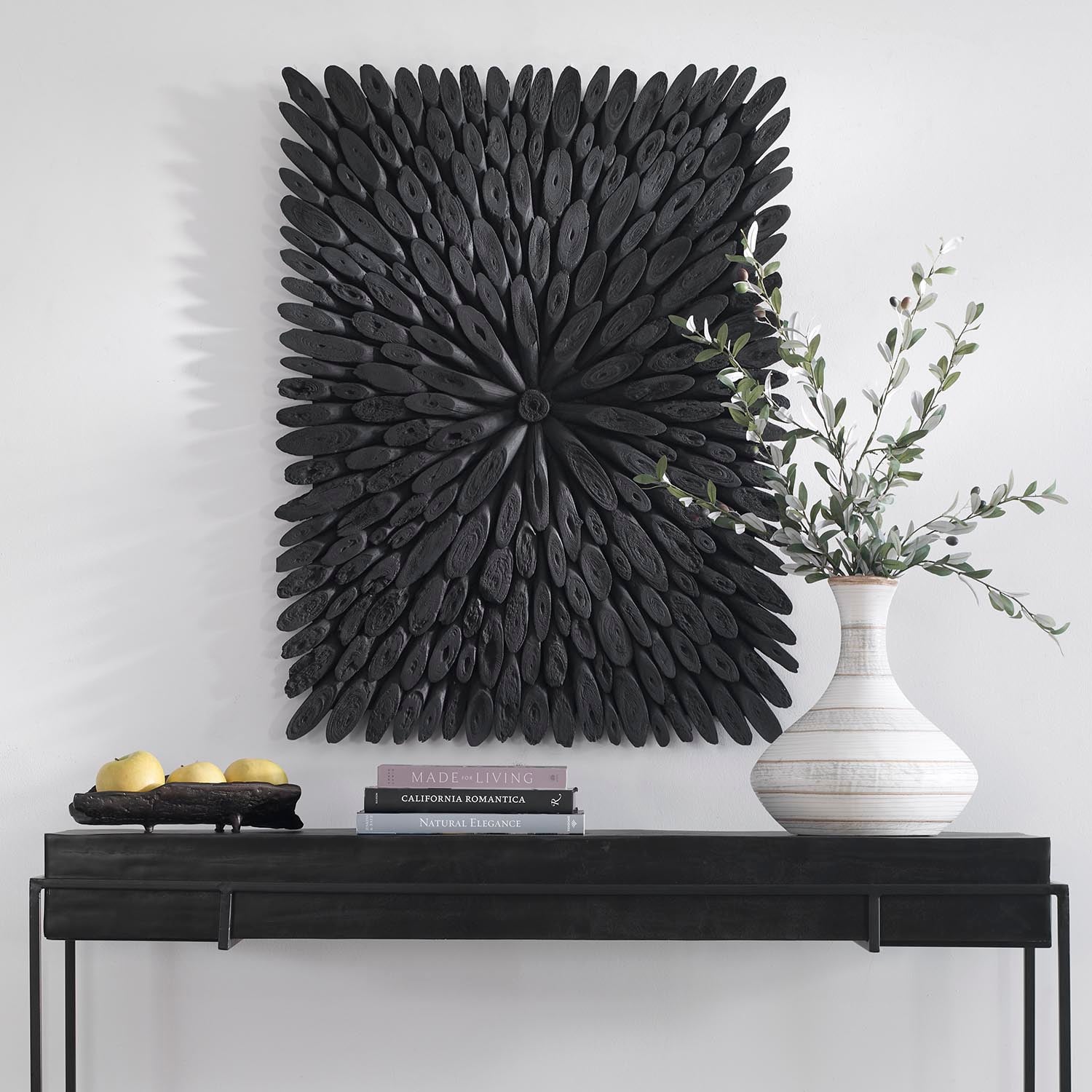 Bahama Black Wood Wall Decor