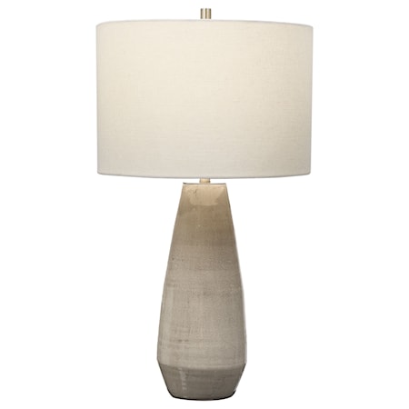 Taupe-Gray Table Lamp