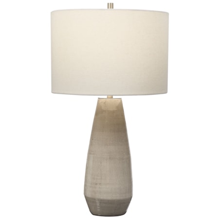 Taupe-Gray Table Lamp