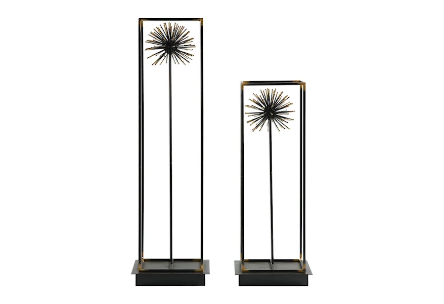 Accessories - Statues and Figurines Flowering Dandelions Sculptures Set of 2 by Uttermost at Pedigo Furniture