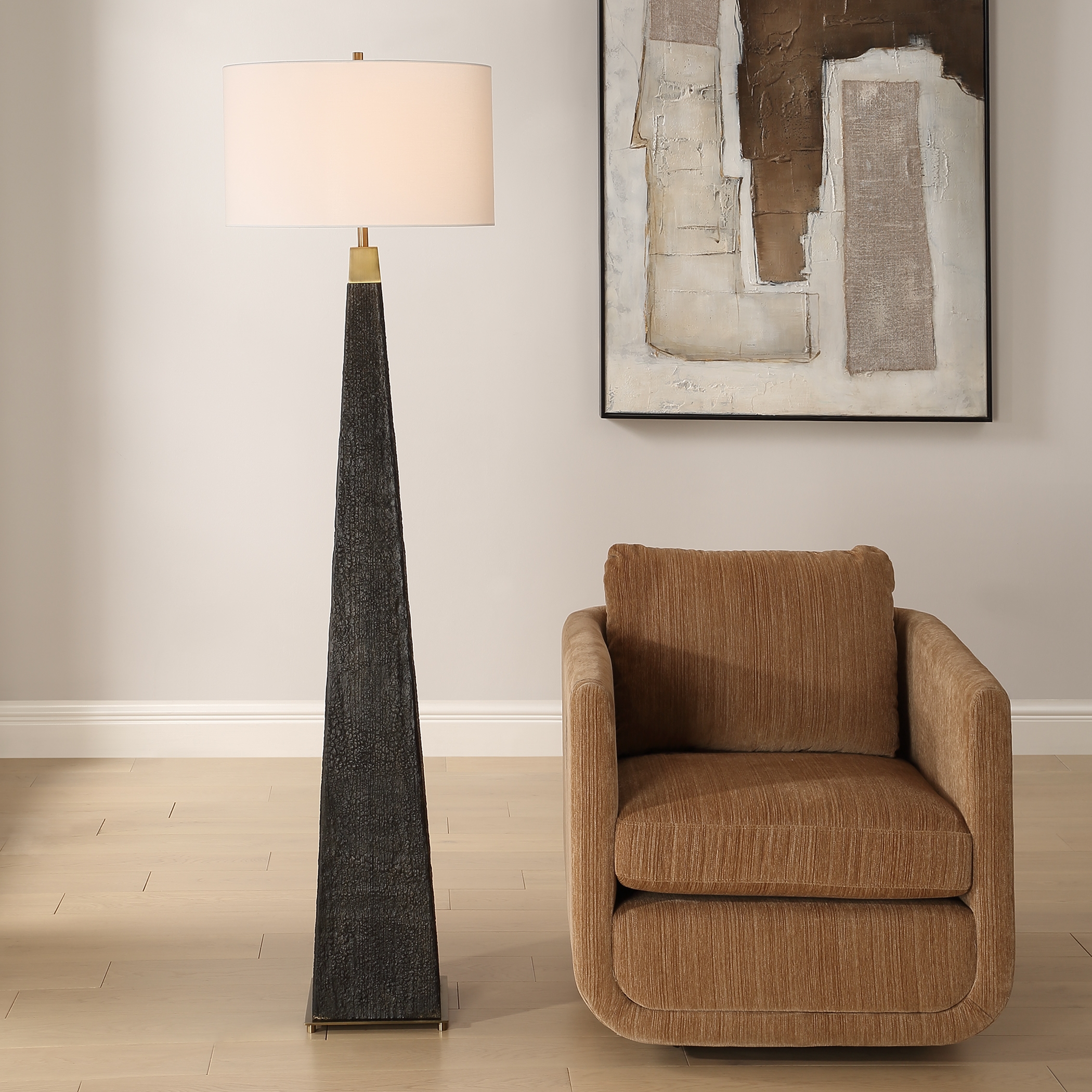 Lathey Tapered Floor Lamp