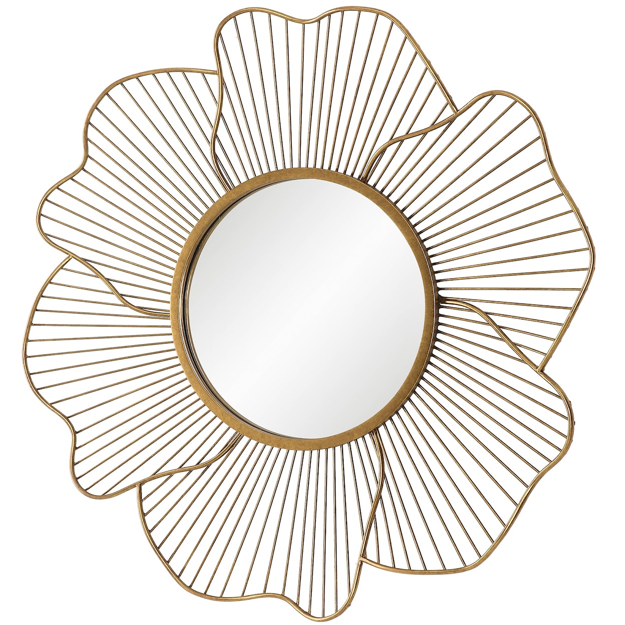 Uttermost Blossom Blossom Gold Floral Mirror