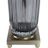 Uttermost Table Lamps Vilminore Gray Glass Table Lamp