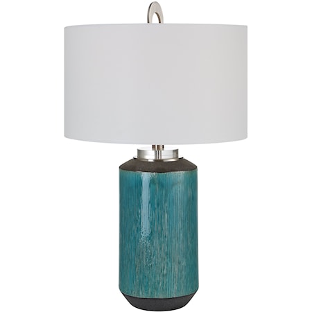 Maui Aqua Blue Table Lamp