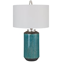 Maui Aqua Blue Table Lamp