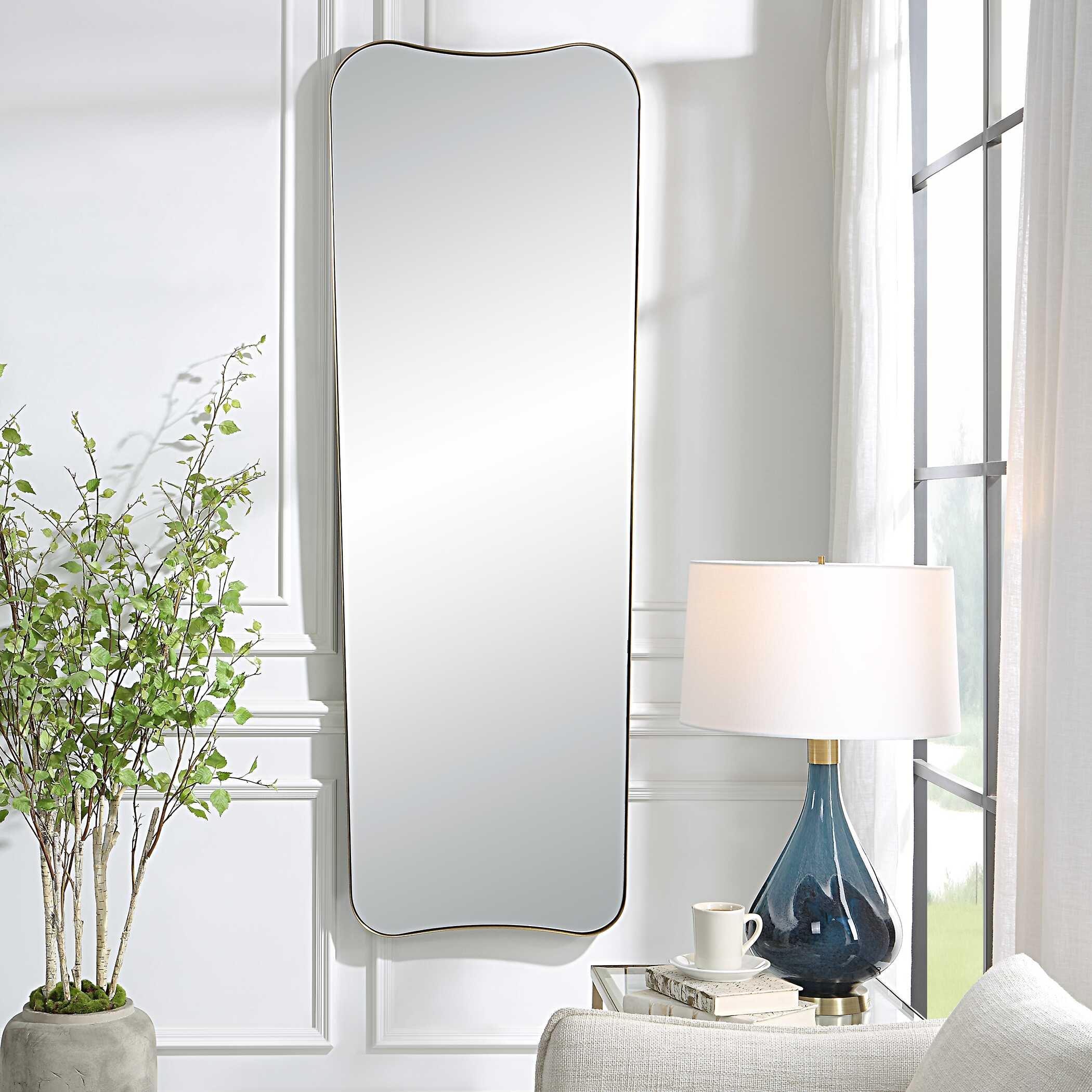 Uttermost Belvoir Belvoir Large Antique Brass Mirror