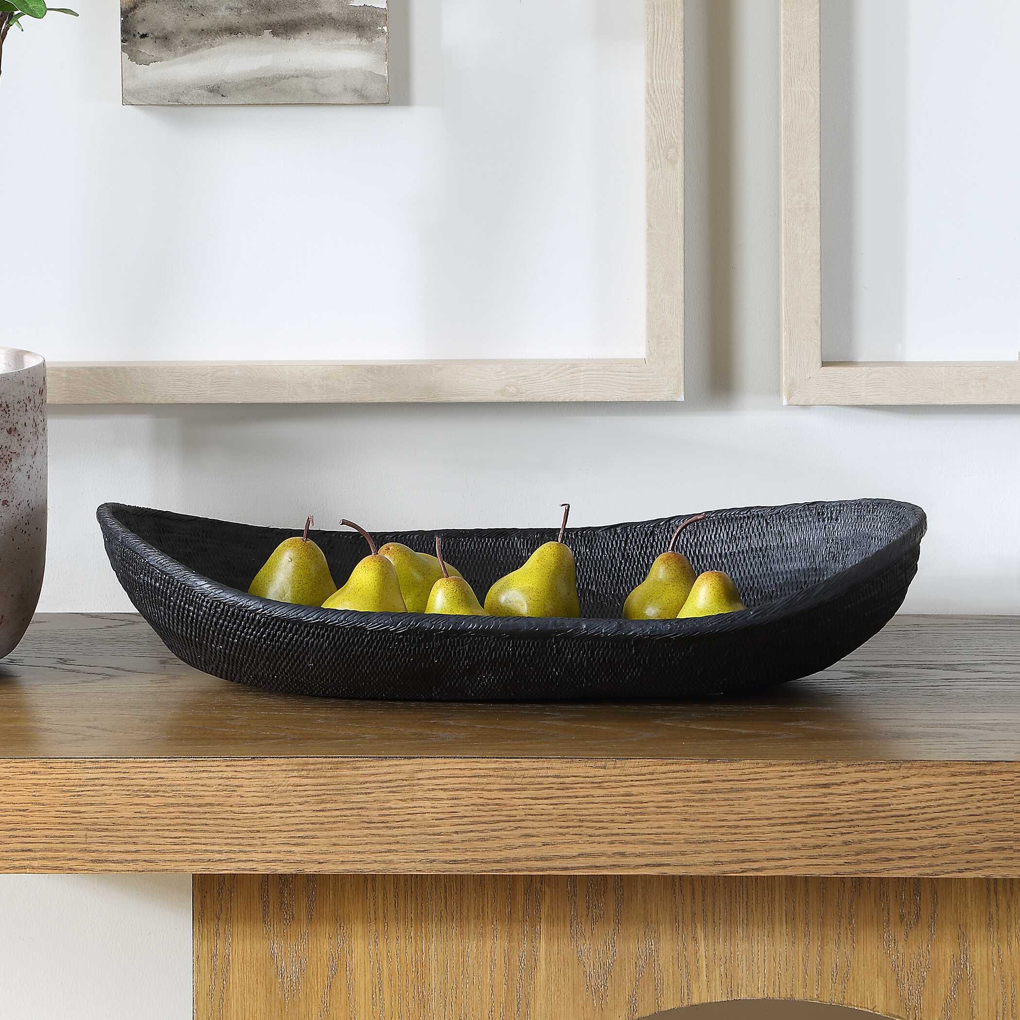 Ember Weave Indoor-Outdoor Oblong Bowl