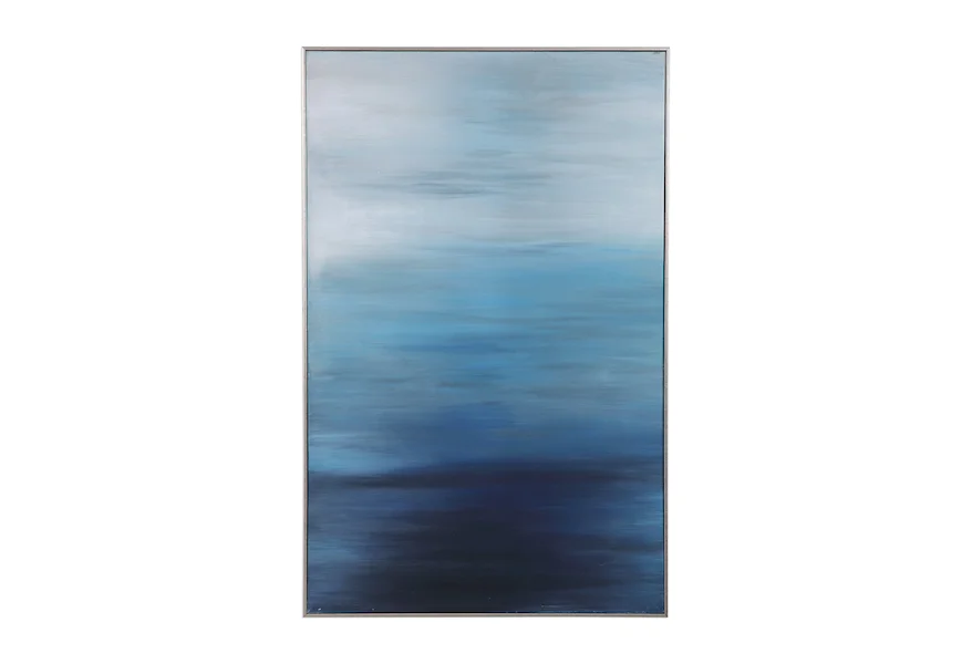 Art Moonlit Sea Hand Painted Canvas by Uttermost at Z & R Furniture