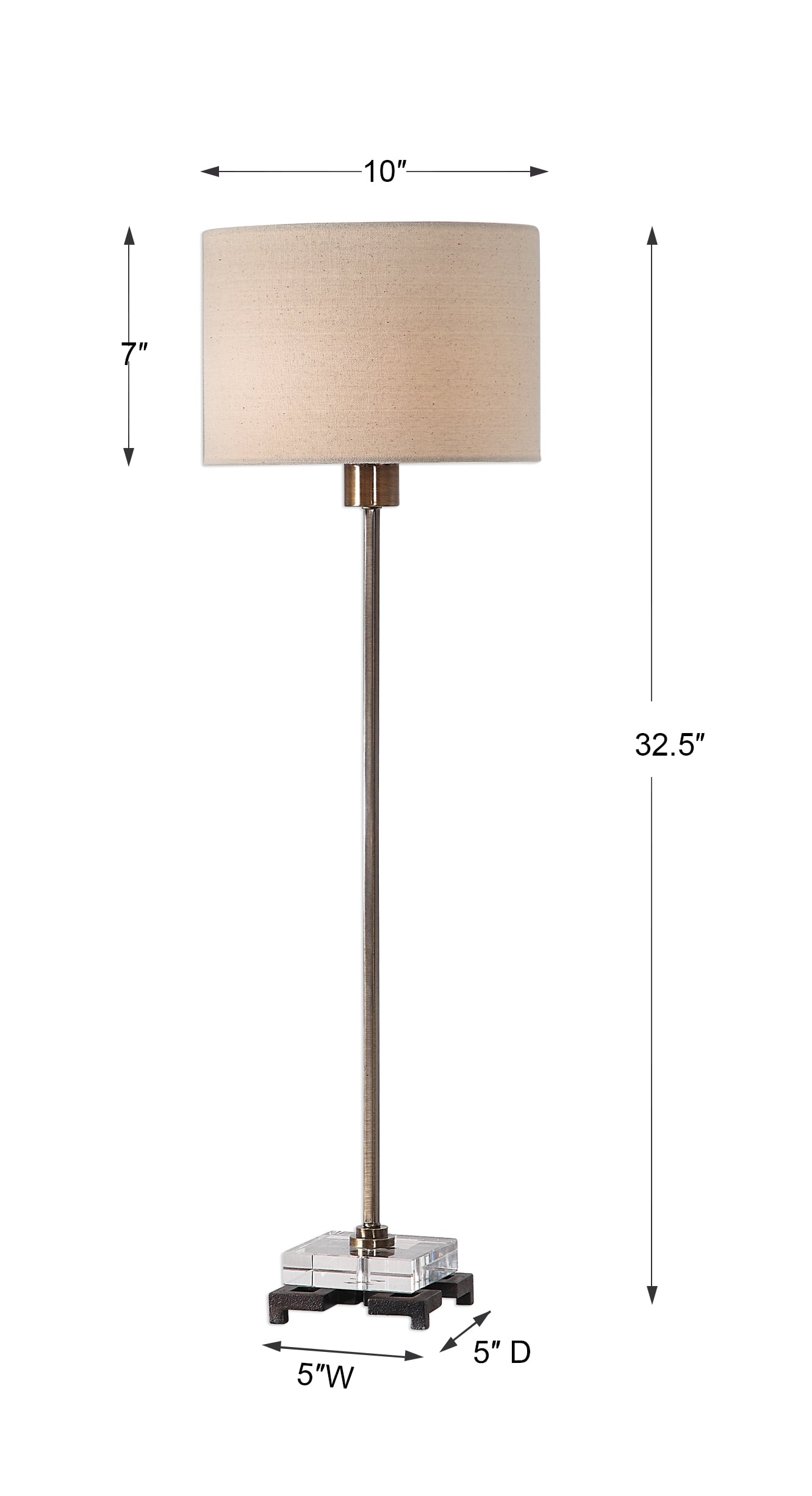 Uttermost Table Lamps Brass Table Lamp