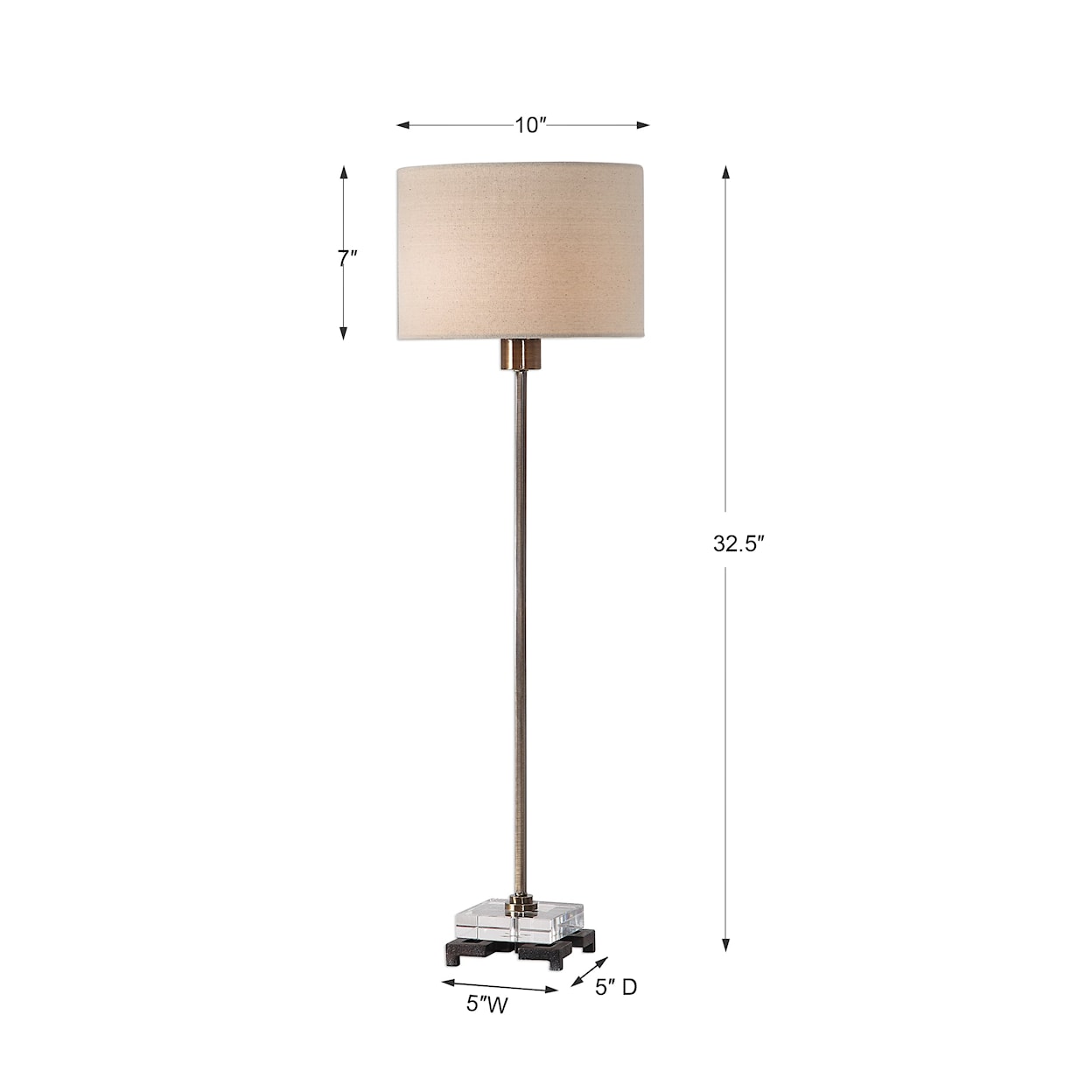 Uttermost Table Lamps Brass Table Lamp