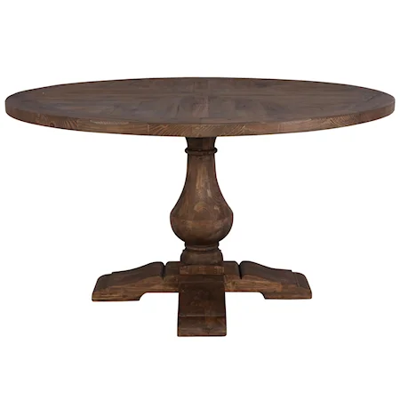Stratford Wood Round Dining Table