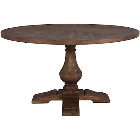 Stratford Wood Round Dining Table