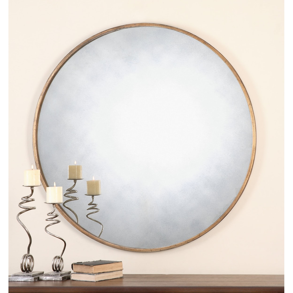 Uttermost Mirrors - Round Junius Round Gold Mirror