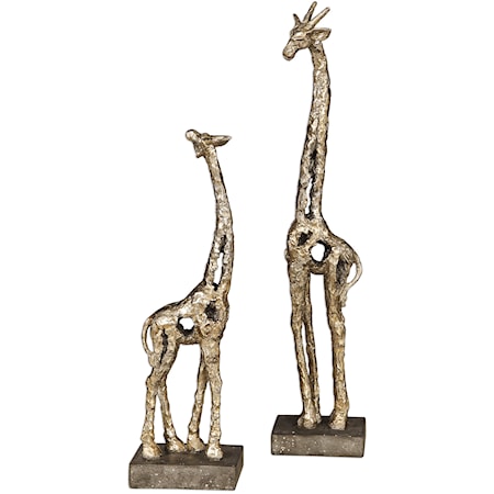 Masai Giraffe Figurines, S/2