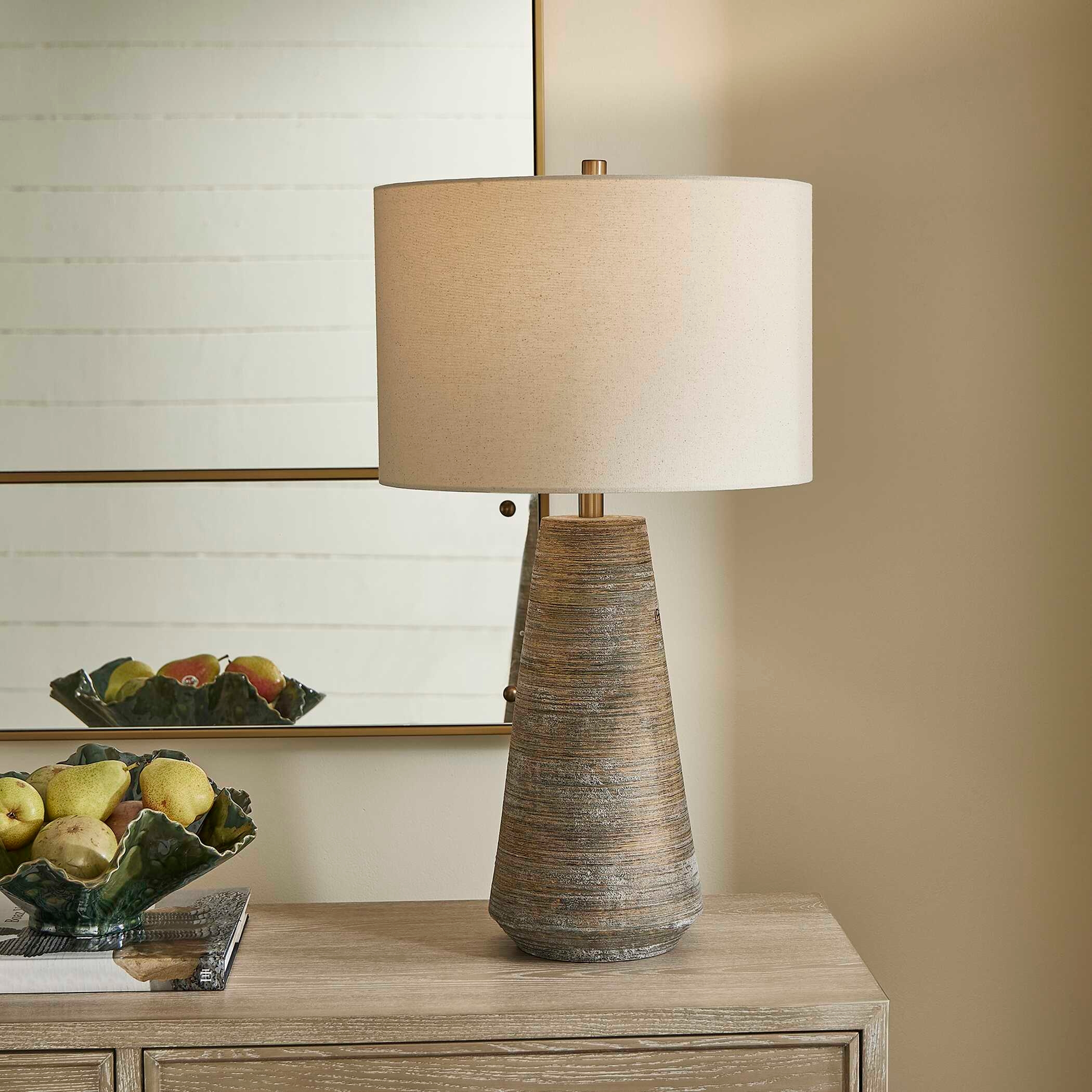 Mosier Rustic Beige Table Lamp