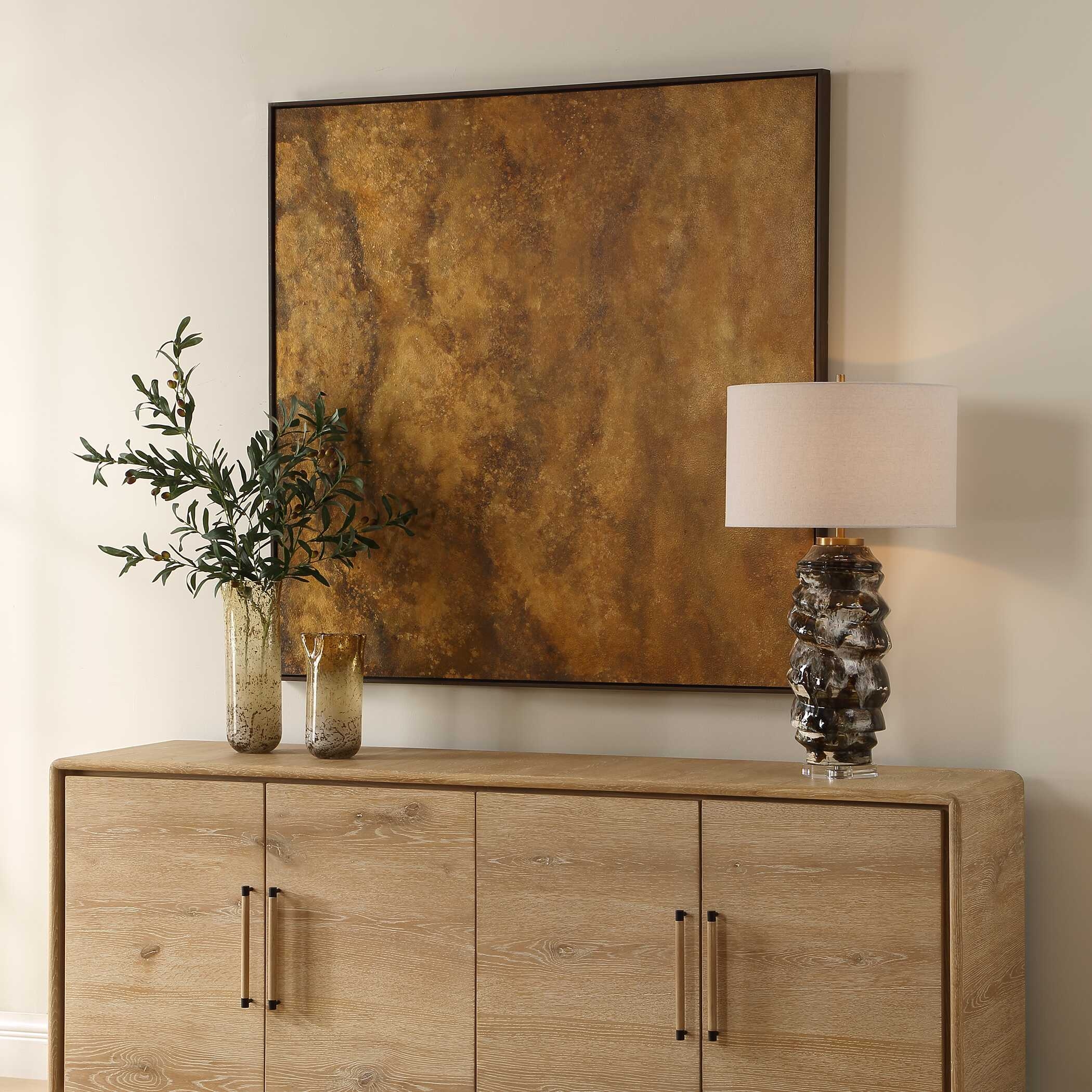 Uttermost Burn Burn Hand Painted Canvas