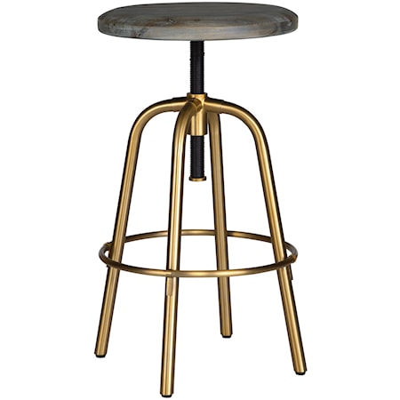 Revolve Brass Counter Stool