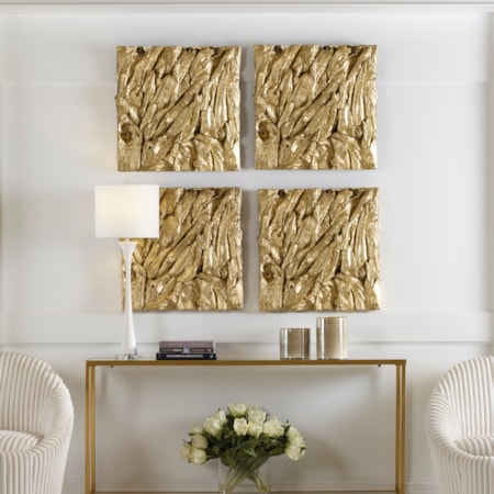 Rio Gold Wood Wall Décor