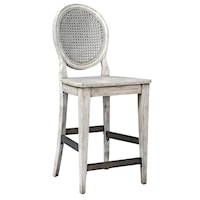 Clarion Aged White Counter Stool
