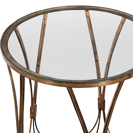 Kalindra Gold Accent Table