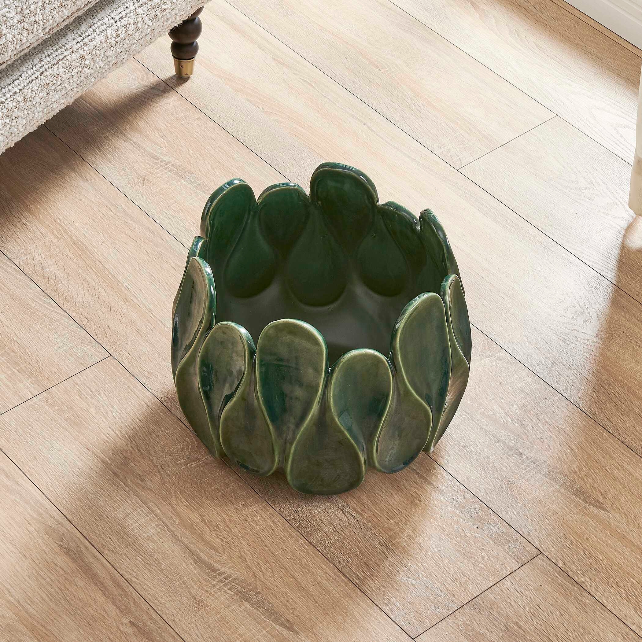 Uttermost Petal Pinch Petal Pinch Indoor-Outdoor Bowl