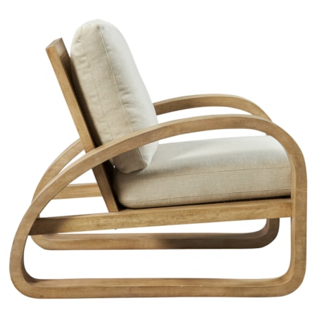 Barbora Wooden Accent Chair