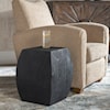 Uttermost Grove Grove Black Wooden Accent Stool