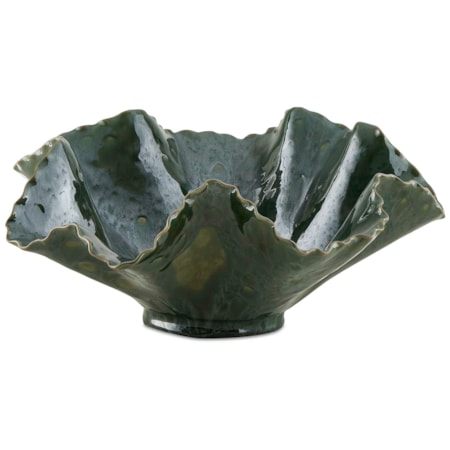 Verdant Bloom Emerald Outdoor Bowl