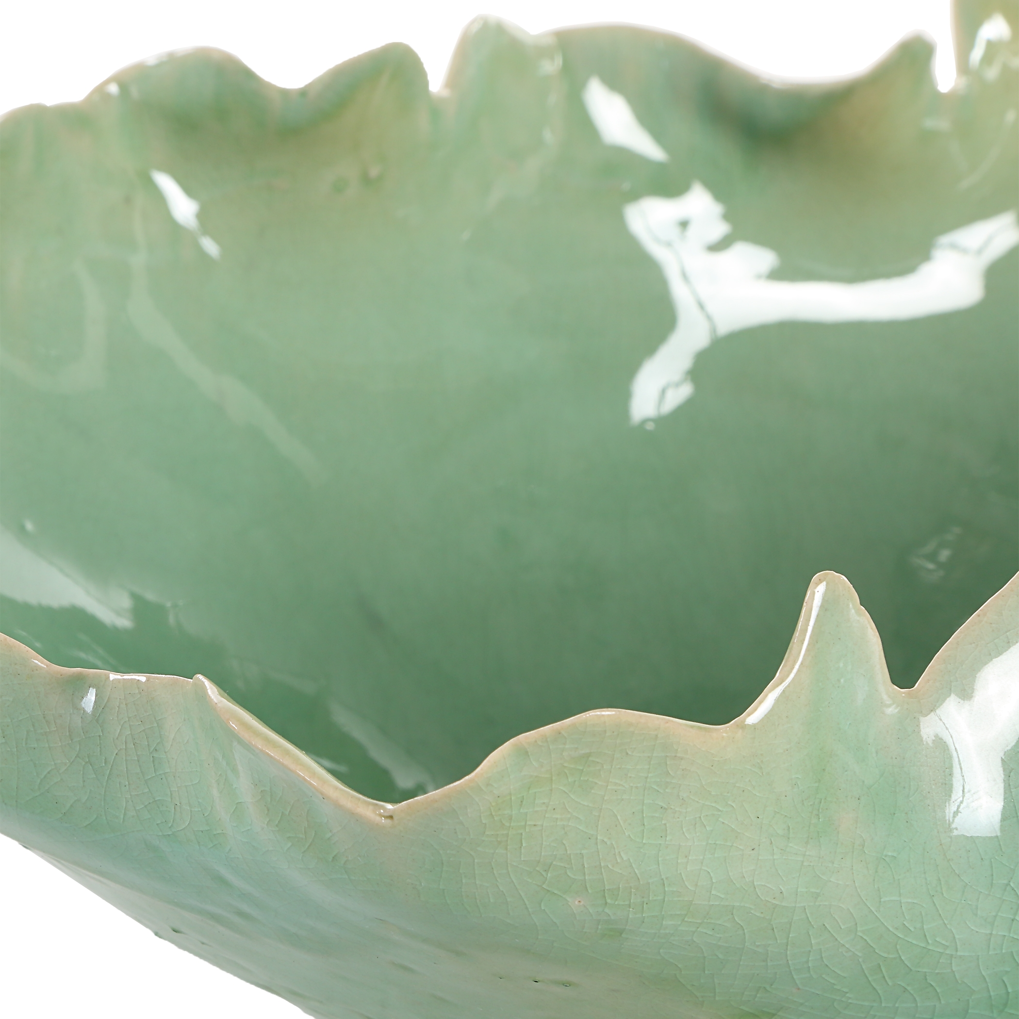 Lila Green Glass Bowl