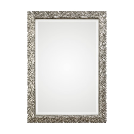 Evelina Silver Leaves Mirror