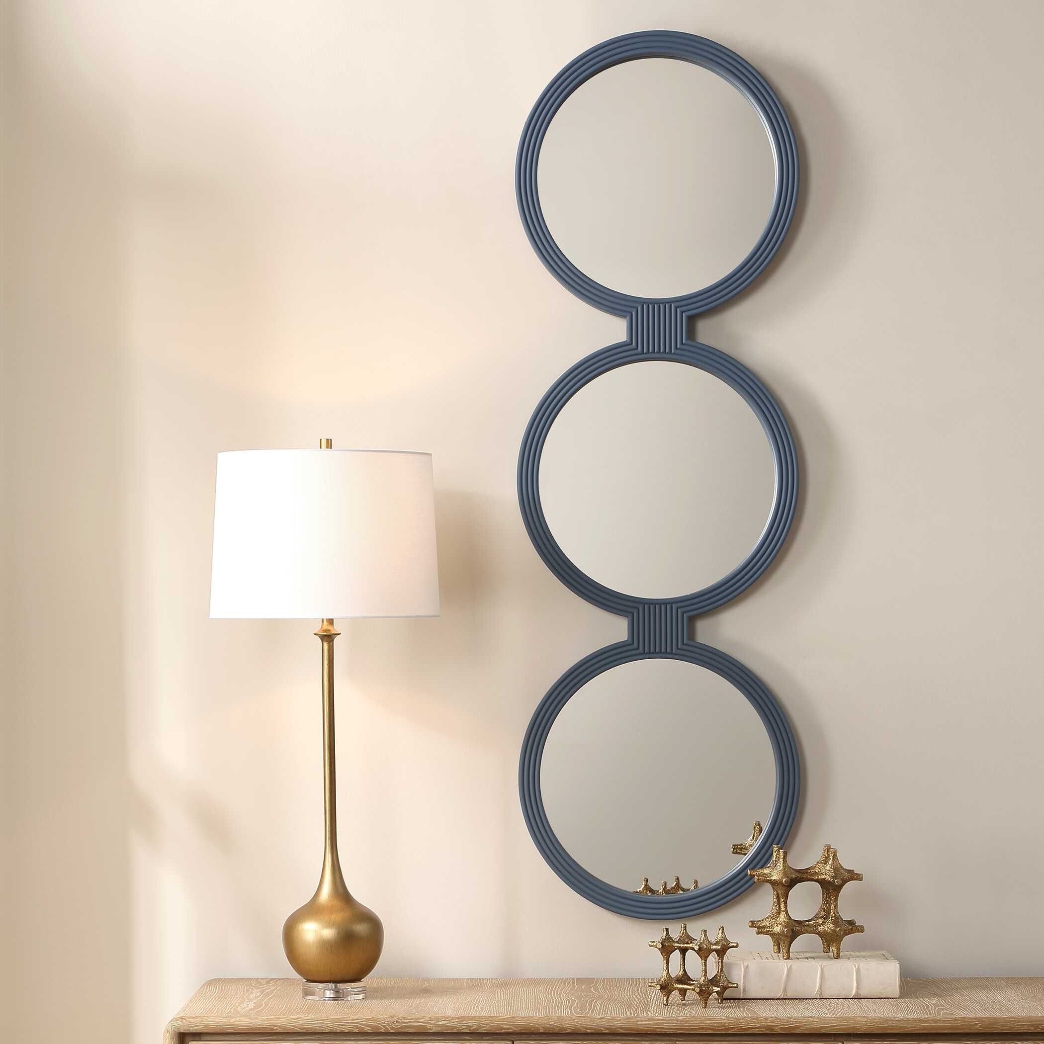 Uttermost Going In Circles Going In Circles Blue Gray Mirror