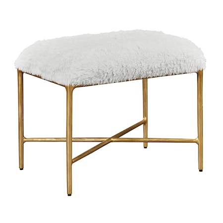 Charmed Sheepskin Small Bench