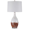 Uttermost Table Lamps Durango Rust White Table Lamp