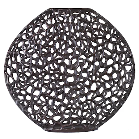 Web Dark Bronze Vase