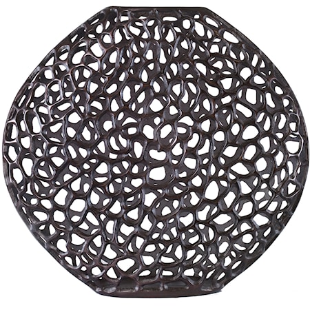 Web Dark Bronze Vase