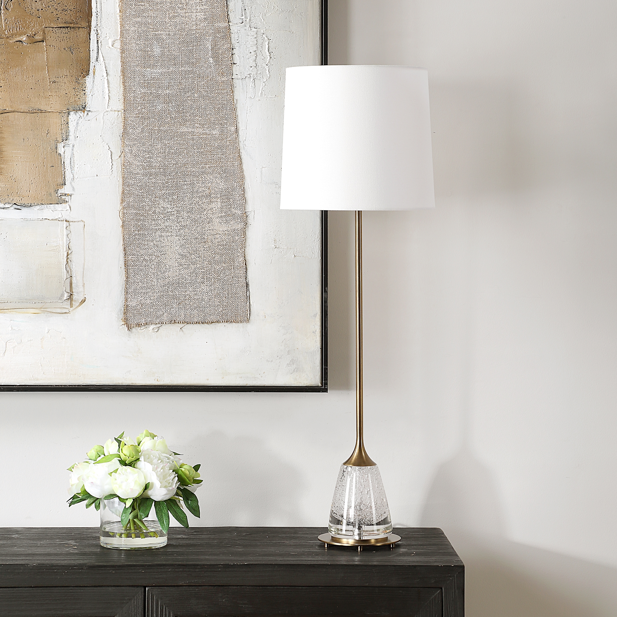 Alistair Brass Buffet Lamp