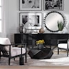 Uttermost Accent Furniture - Occasional Tables Volker Small Black Coffee Table