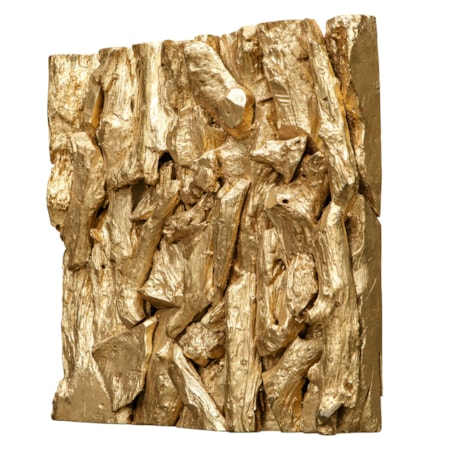 Rio Gold Wood Wall Décor