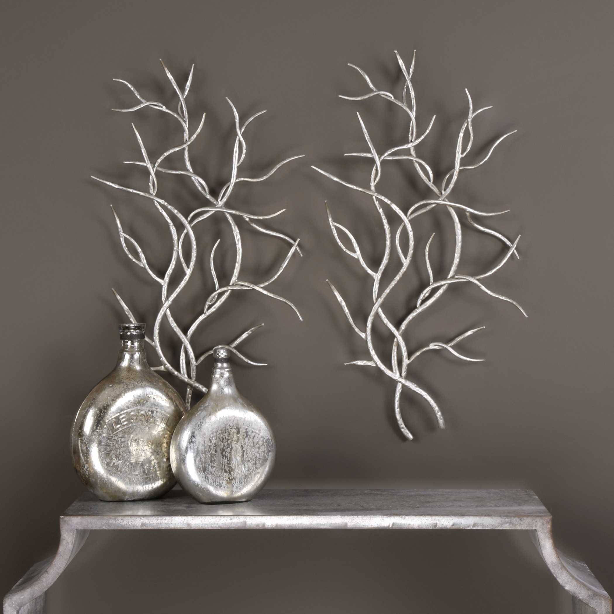 Uttermost Silver Branches Silver Branches Wall Art