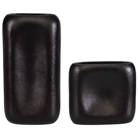 Anodic Dark Brown Vases